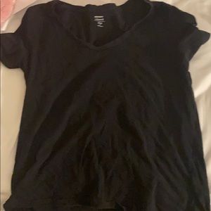 It is regular black t-shirt